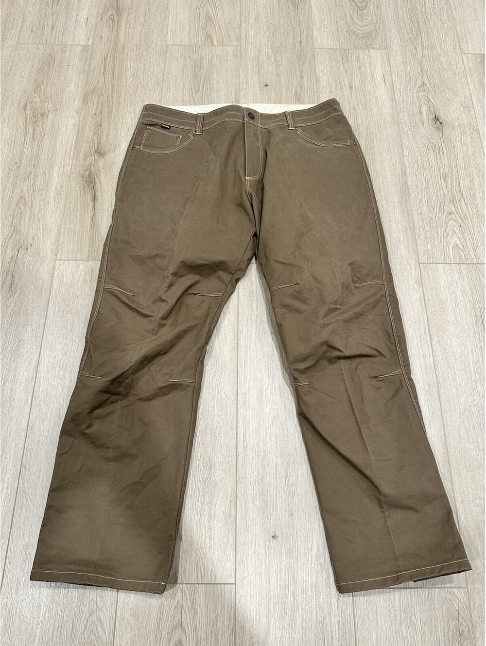Kuhl Pants Men’s 38x30 Brown Free Ryder Rugged Vintage Patina Dye Canvas